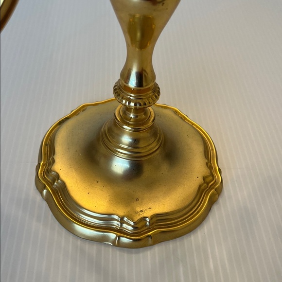 Vintage 18 Karat Gold Plated Candelabra - Picture 4 of 11